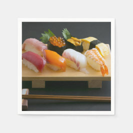 Classic Sushi Platter on Wooden Stand – SUSHIMI Co Pappersservett