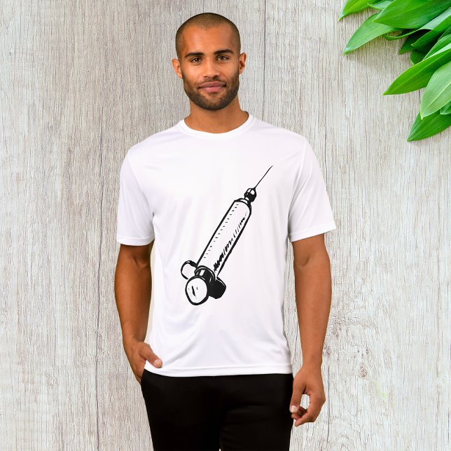 Classic Syringe Sketch Medical Equipment T Shirt (Skapare uppladdad)