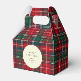 Classic Tartan Plaid Holiday Cookie Presentaskar