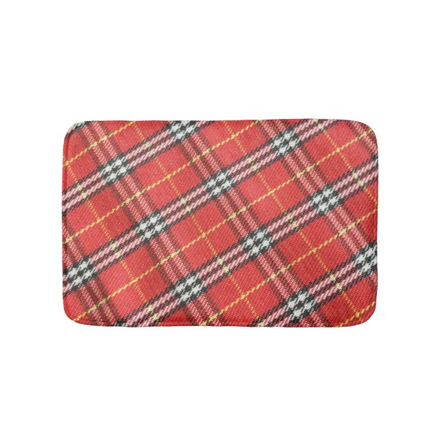 Classic Tartan Struktur Background Badrumsmatta (Framsidan)
