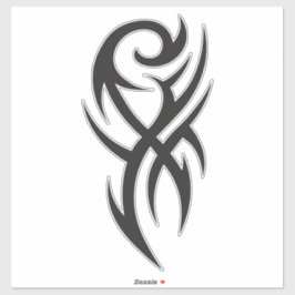 Classic Tattoo Inspired Line Art Design Klistermärken