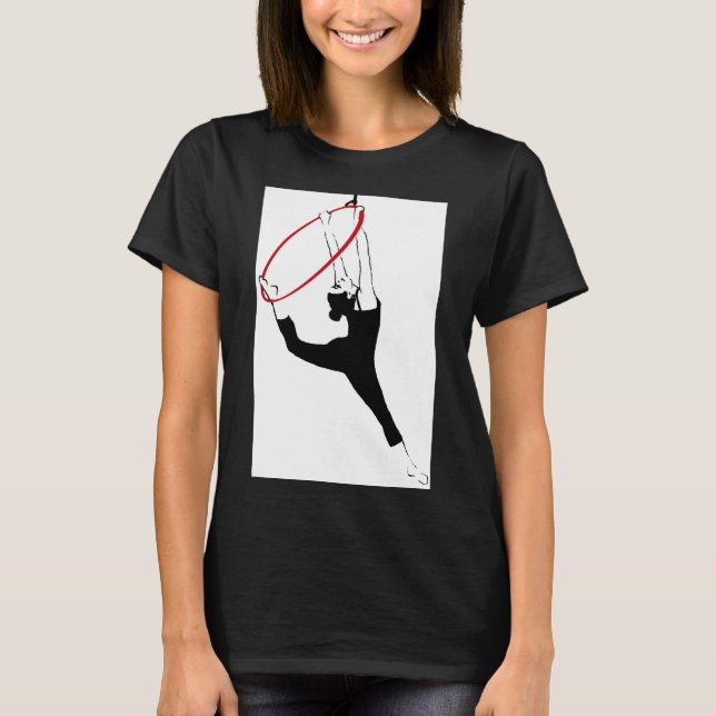 Classic Tee Shirt with Aerial Ring Pose (Framsida)