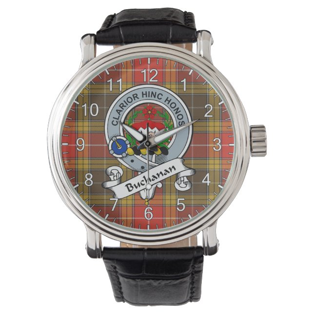 Classic Timeless Clan Buchanan Old Set Weathered Armbandsur (Framsida)