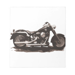 Classic Tjock Boy Motorcycle Anteckningsblock