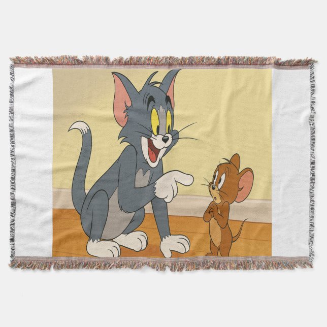 Classic Tom och Jerry Showdown Filt (Framsidan)