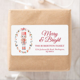 Classic Toy Soldier Christmas Shipping Label Fraktsedel