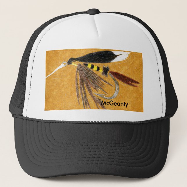 Classic Trout Fly Hat "McGeanty" Truckerkeps (Framsida)