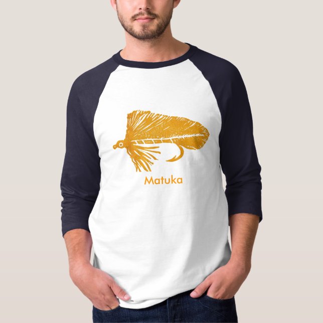 Classic Trout Fly Matuka strömmare, flygfiske T Shirt (Framsida)
