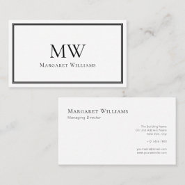 Classic Two Brev Monogram-Professionell Visitkort