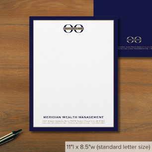 Classic Typography Business Logotyp Brevhuvud