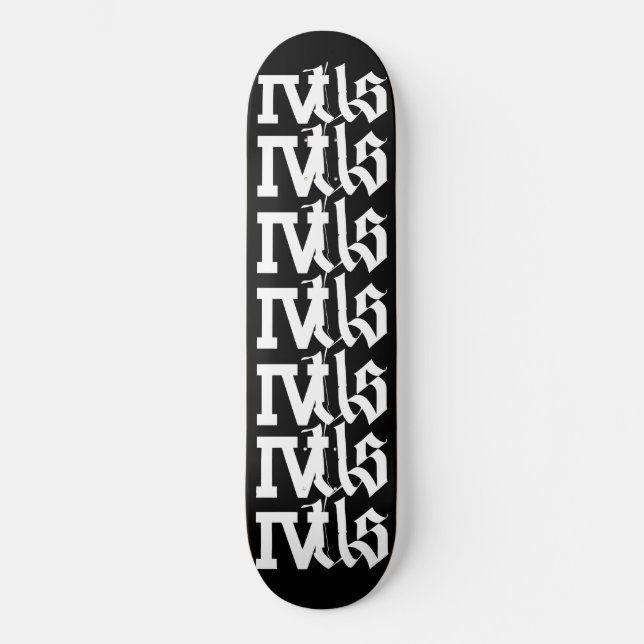 "Classic Uniform"-däck Mini Skateboard Bräda 18,5 Cm (Framsida)