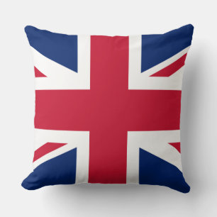 Classic Union Jack Rött vitt blått UK Flagga Kudde