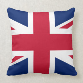 Classic Union Jack Rött vitt blått UK Flagga Kudde