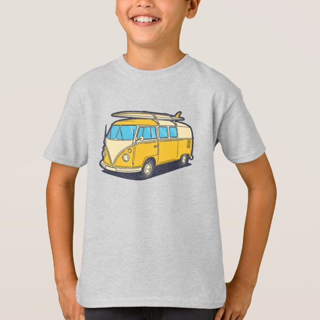 Classic Van Beach Resa T Shirt (Framsida)