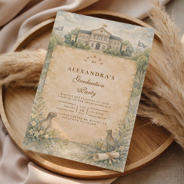 Classic Veterinary School Graduation Inbjudningar