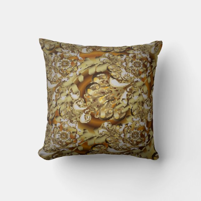 Classic vintage background. Seamless classic vinta Kudde (Framsida)