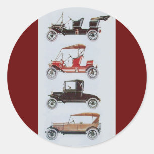 CLASSIC VINTAGE BILAR Auto Reparation av bilklass Runt Klistermärke