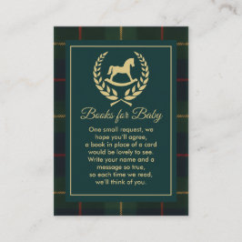 Classic Vintage Polo Horse Party Baby Shower Tilläggskort