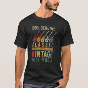 Classic Vintage Sten 'n Roll Music Electric Guitar T Shirt
