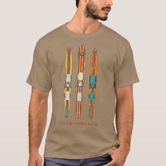 Classic Vintage Water Skis T Shirt