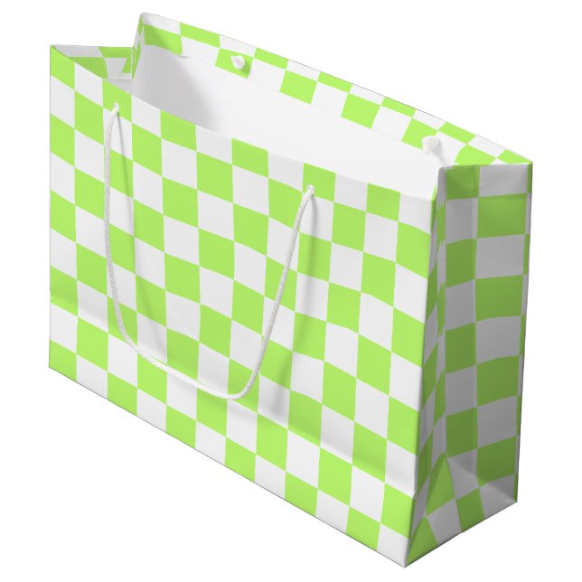 Classic visual lime checkerboard  (Framsidan Vinklad)