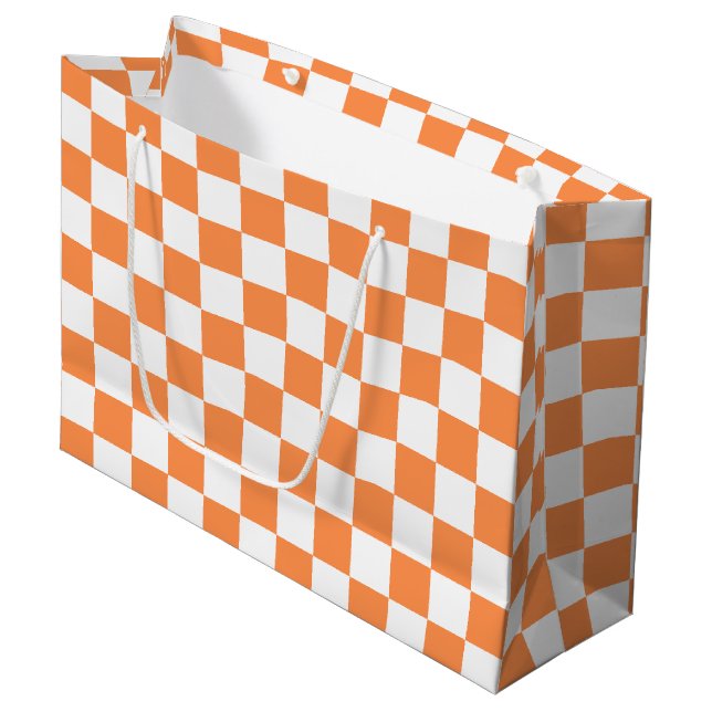 Classic visual orange checkerboard  (Framsidan Vinklad)