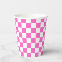 Classic visual pink checkerboard 