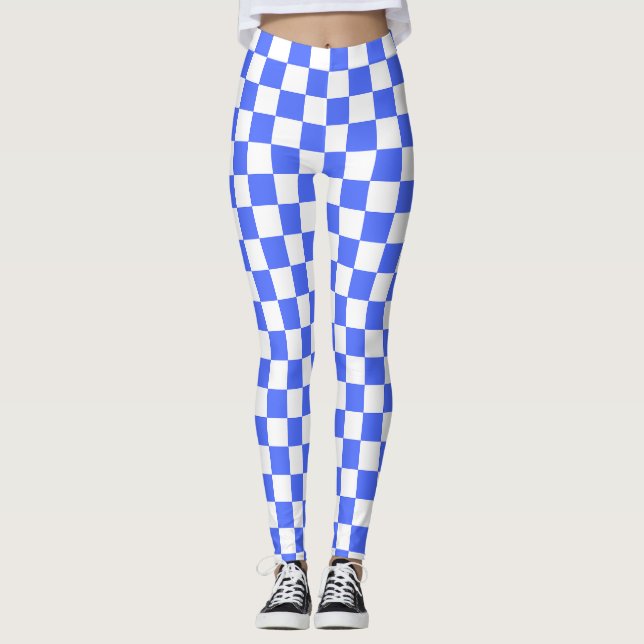 Classic visual sapphire checkerboard  leggings (Framsida)