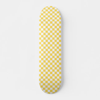Classic visual yellow checkerboard  mini skateboard bräda 18,5 cm