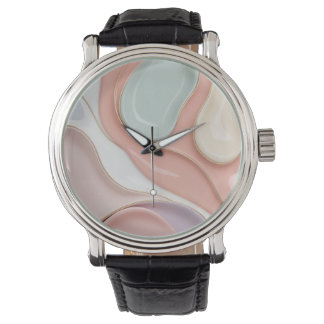 Classic watch in stylish abstract graphic armbandsur