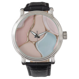 Classic watch in stylish abstract graphic armbandsur