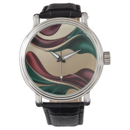 Classic watch in stylish abstract graphic armbandsur