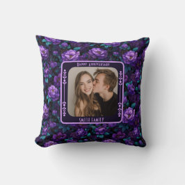 Classic Wedding 25Th Anniversary Throw Pillow Kudde