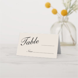 Classic Wedding Blank Place Cards Placeringskort