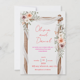 Classic Wedding Invitation – Elegant and Timeless  Inbjudningar