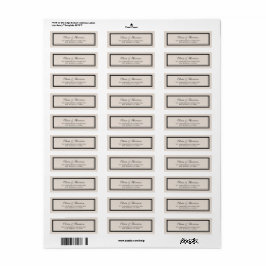 Classic Wedding Return Address Label Returadress Etikett