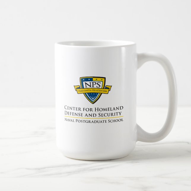 Classic White 15oz Mugg - Färgad Logotyp (Höger)