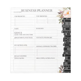 Classic White and Black business planner  Notepad Anteckningsblock