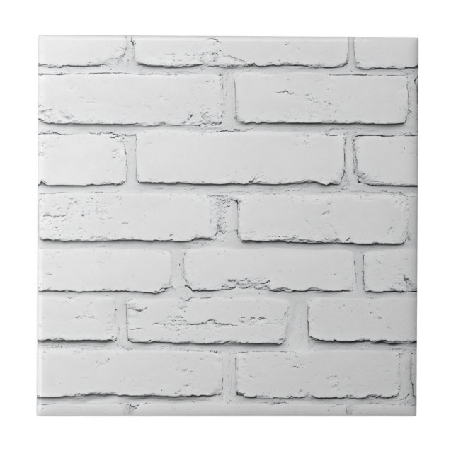 Classic White Brick Mönster Kakelplatta (Framsidan)