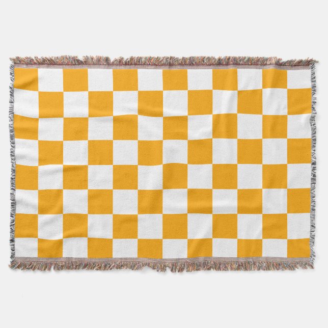 Classic White with Orange Square Style Filt (Framsidan)