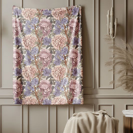 Classic William Morris Mysiga Elegance pastel färg Fleecefilt