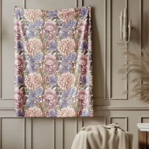 Classic William Morris Mysiga Elegance pastel färg Fleecefilt