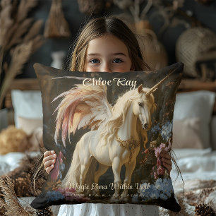 Classic Winged Unicorn Magic Fairytale Horse Kudde