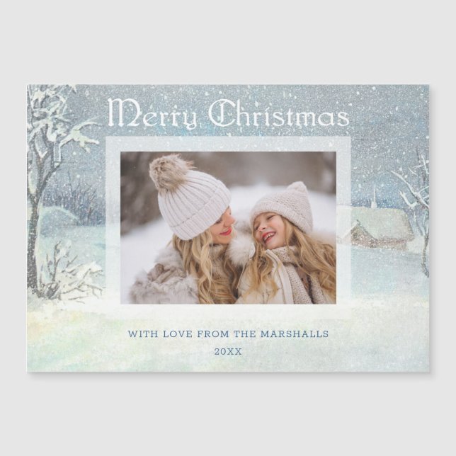 Classic Winter God jul Snö Photo (Framsida)