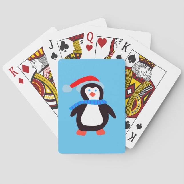 Classic Winter Penguin Casinokort (Baksidan)