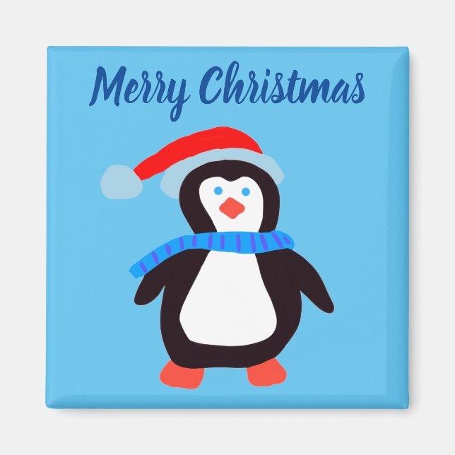 Classic Winter Penguin Magnet (Framsidan)