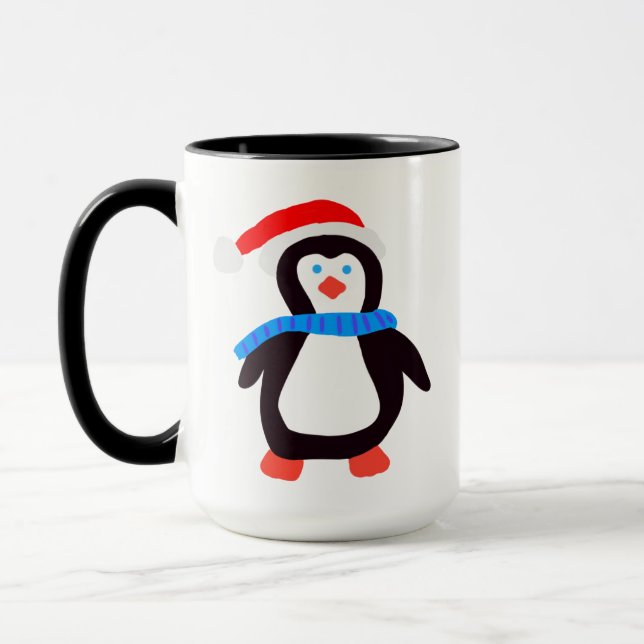 Classic Winter Penguin Mugg (Vänster)