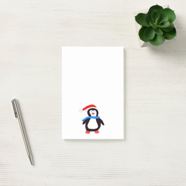 Classic Winter Penguin Post-it Block (Kontor)