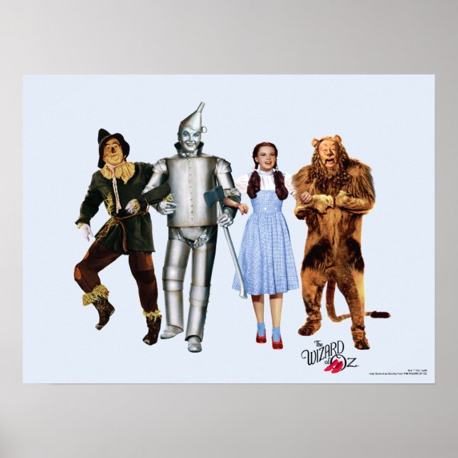 Classic Wizard of Oz Characters Poster (Framsidan)