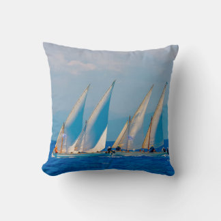 Classic wooden sailing boats in a race,  Spetses i Kudde